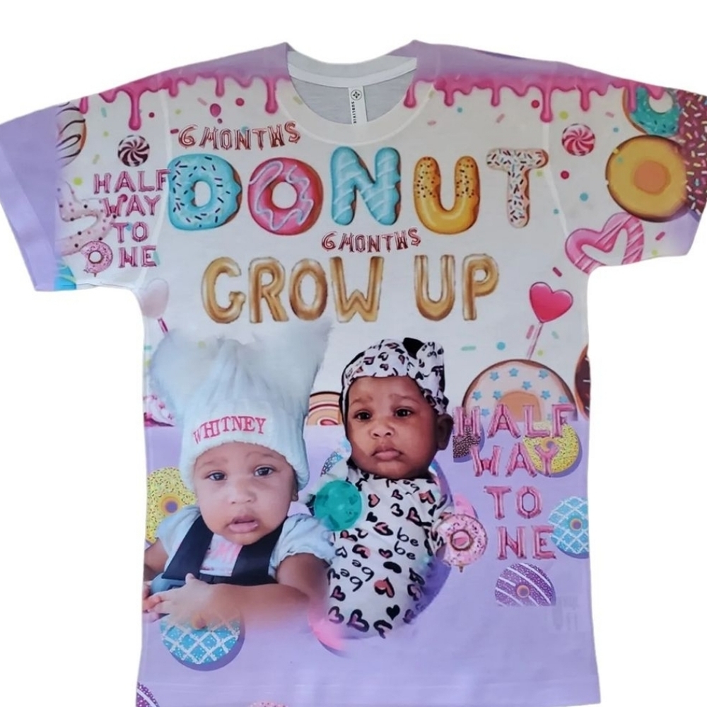 Custom Tee's subslimation 3D shirts socks any sizes kids baby available